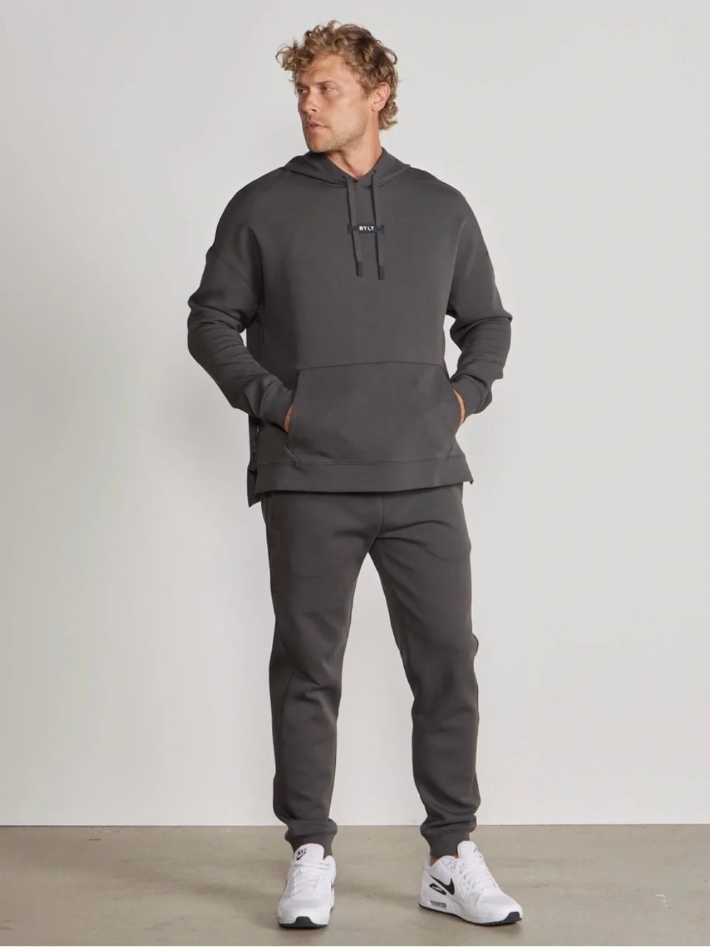 BYLT ROAMKNIT ADAPT HOODIE CHARCOAL Sz XL